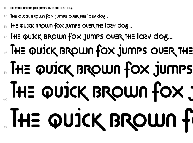 Techno Agony font waterfall